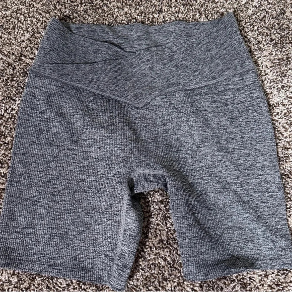 Colsie Pants - Colsie Seamless Crossover Bike Short - Gray, XL
